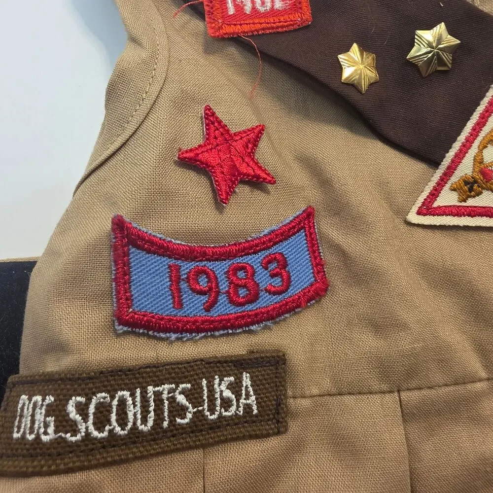 Lupita's Closet Dog Scout Uniform Costume Dress, Brownie Novelty VTG Style NWT